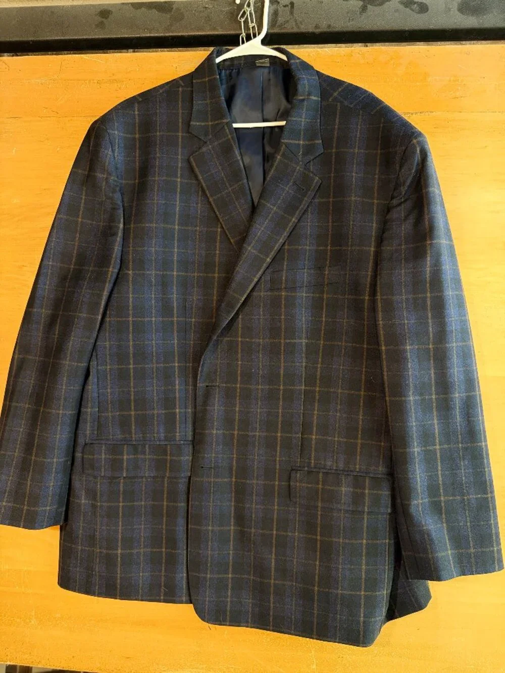 Oak Hill Plaid Windowpane Sports Coat 54L